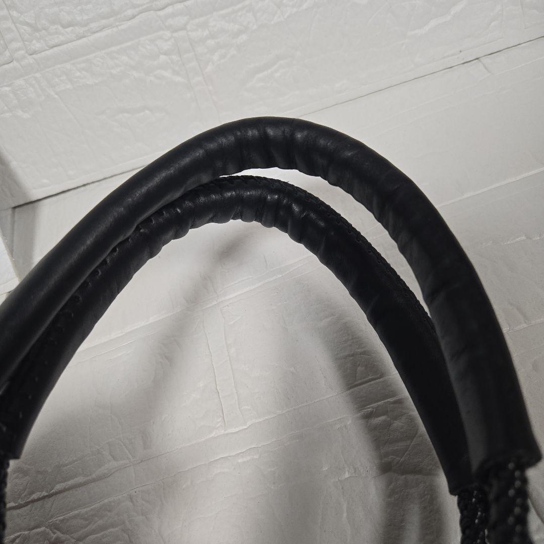 【未使用扱】WOVEN ストライプ かごバッグ