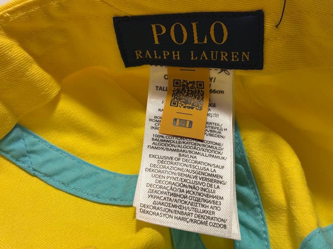 2026 全豪オープン POLO AO公式 スポーツキャップ イエロー新品