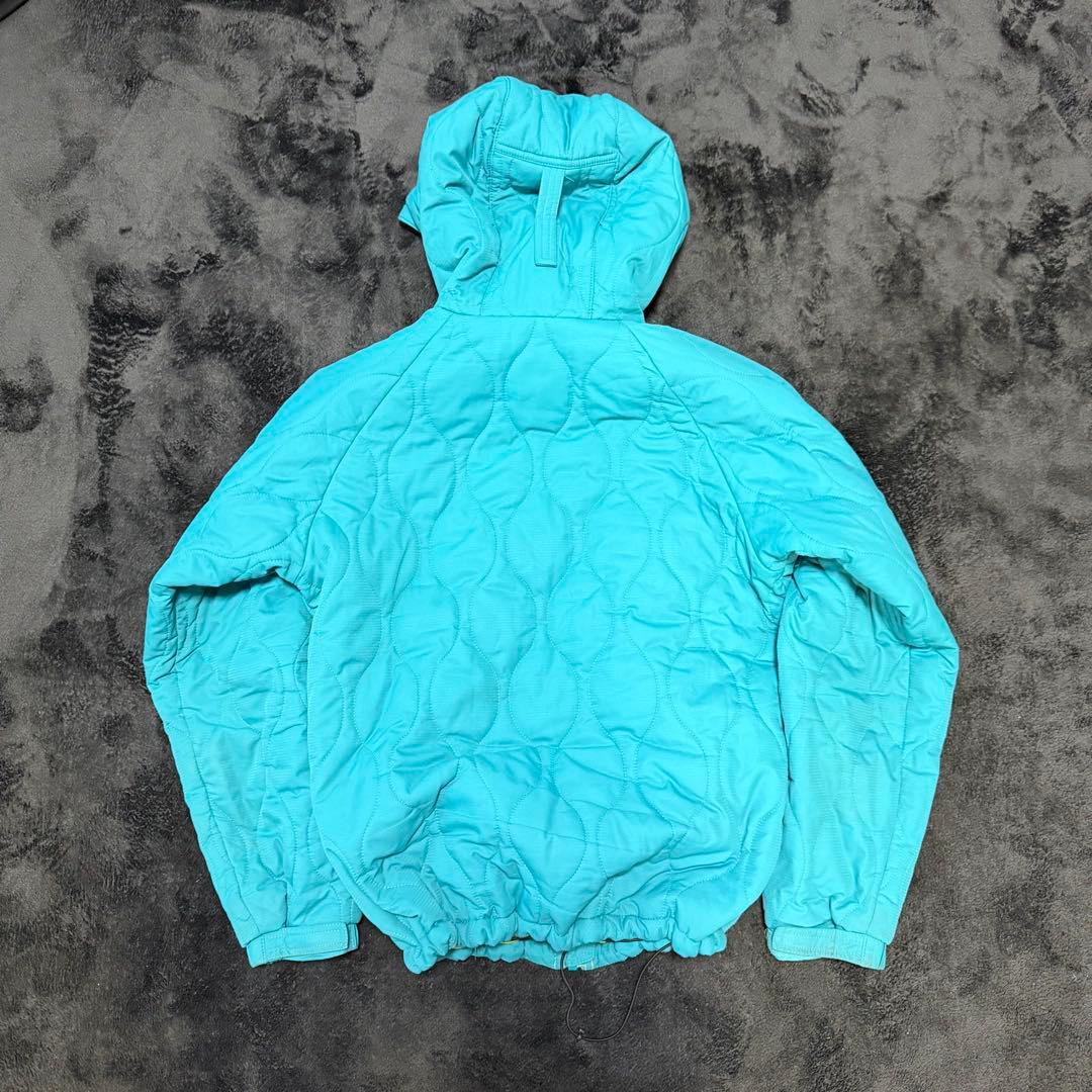 Columbia hooded puffer jacket テック　ターコイズ