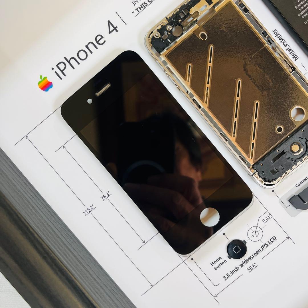 iPhone 4 Black 標本アート ボックスフレーム仕様