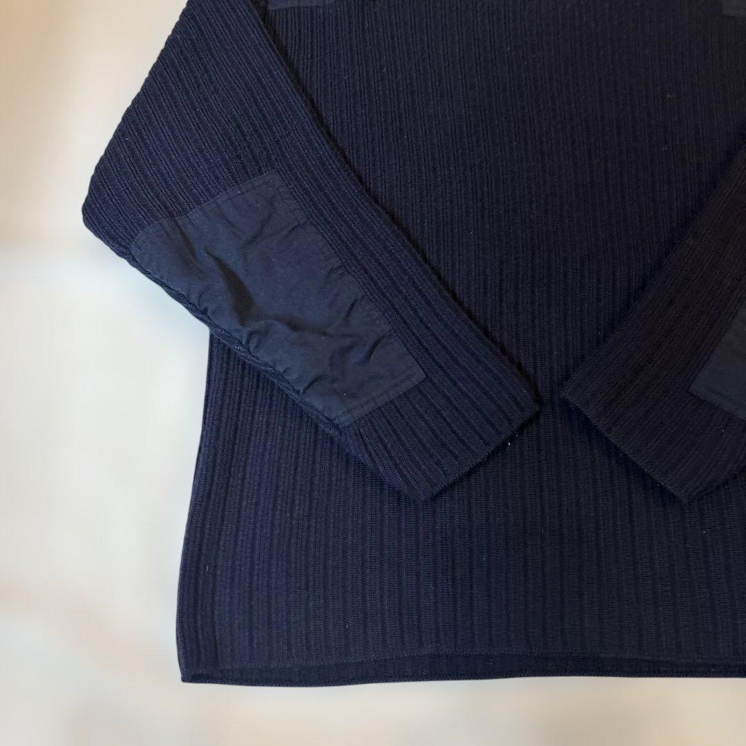 Saint James ミリタリーデザインセーター ネイビー