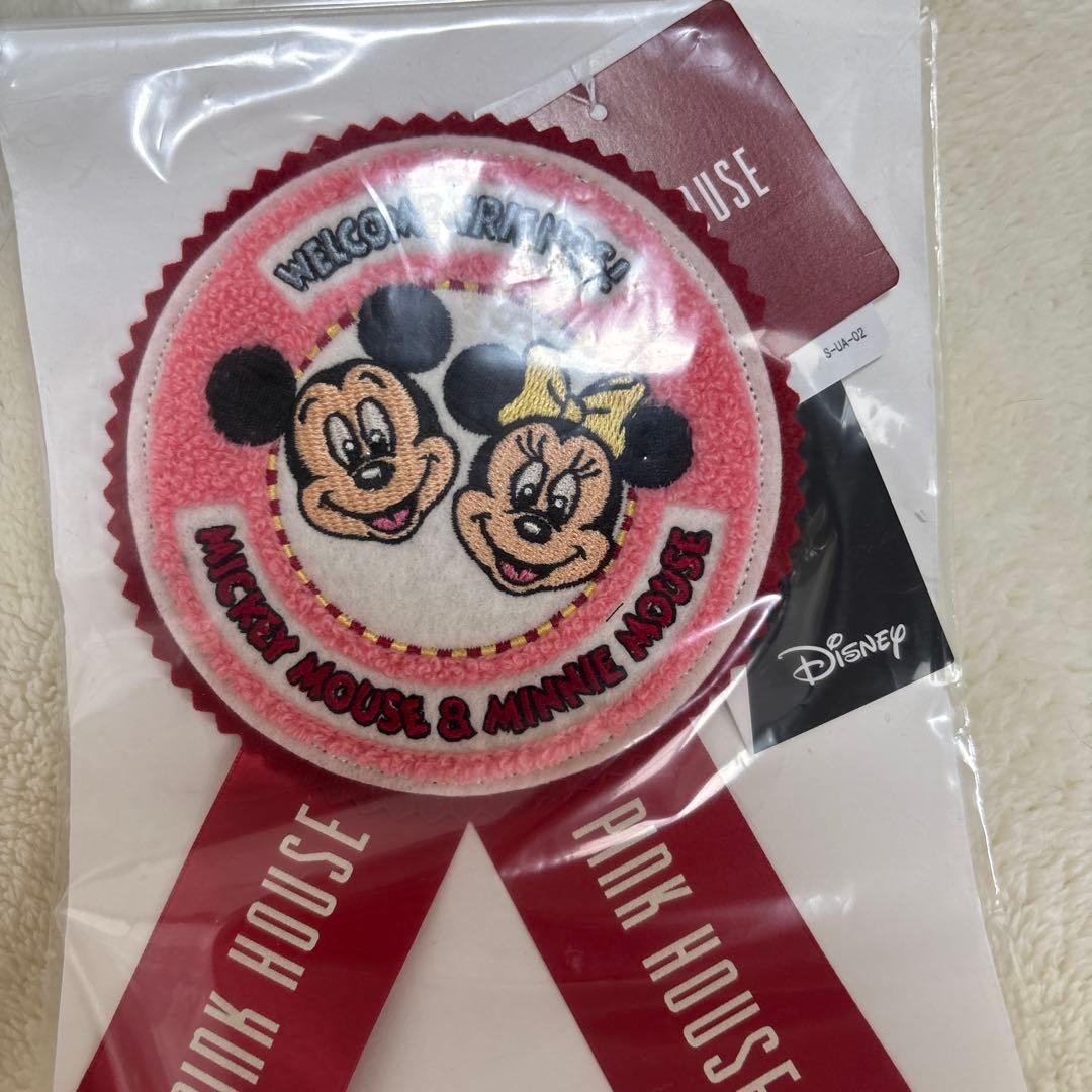ピンクハウスワッペンブローチミッキー、ミニー