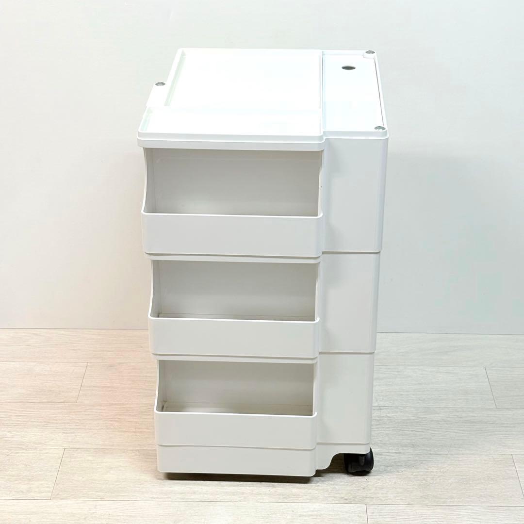 ボビーワゴン 3段2トレイ デスクワゴン キャスター付きワゴン B LINE