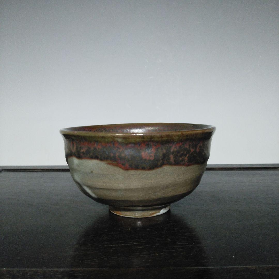 NO661 唐津焼　茶碗　抹茶碗　辰砂