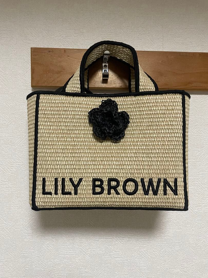 【LILY BROWN×MARY QUANT】ジュートロゴトート
