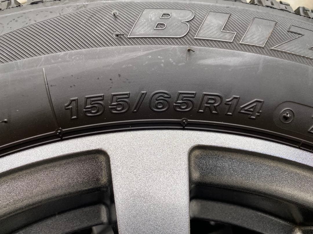 スタッドレスタイヤセット155/65R14 14インチ アルミホイール 軽自動車