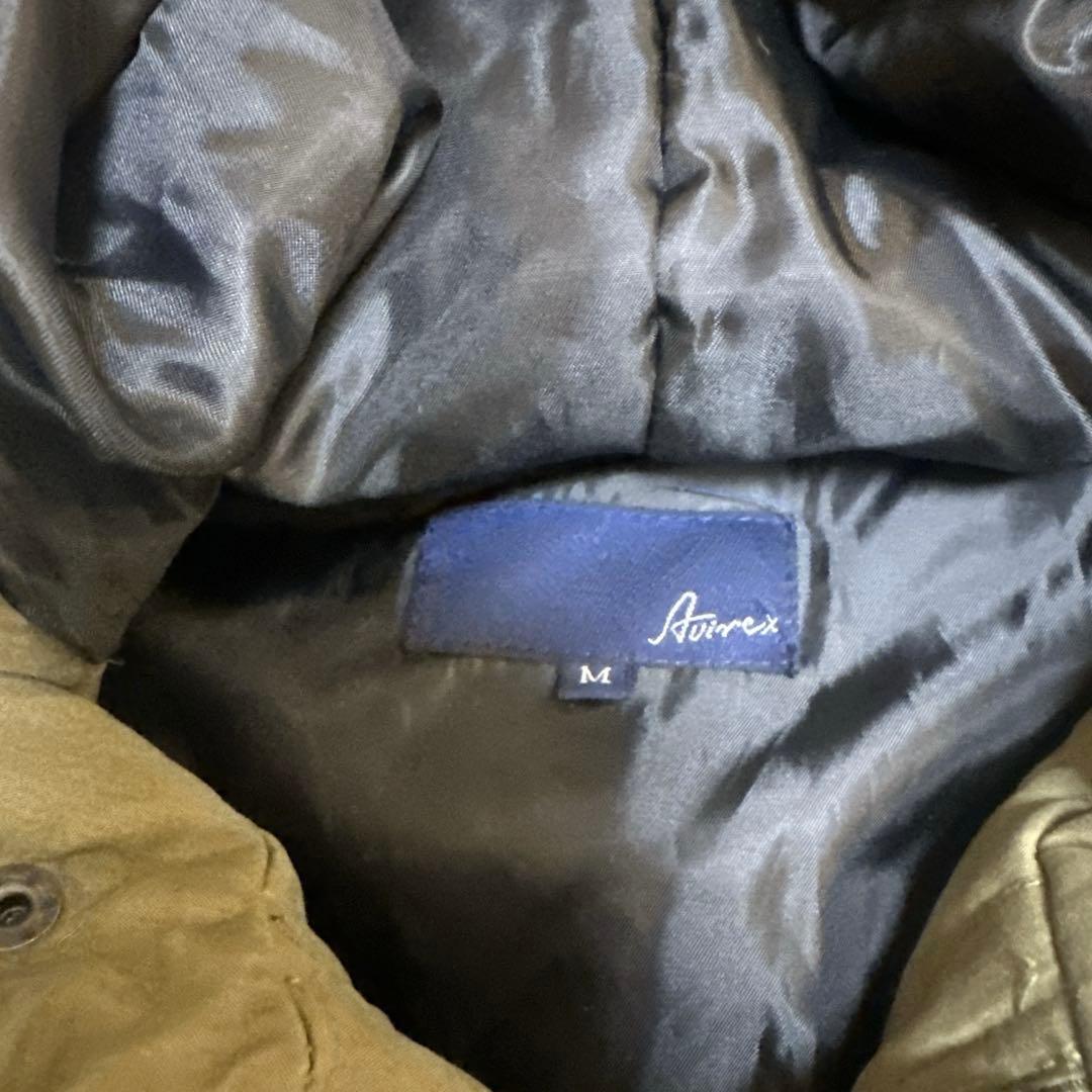 AVIREX アヴィレックス ファー付き モッズコート 中綿 オリーブ カーキ