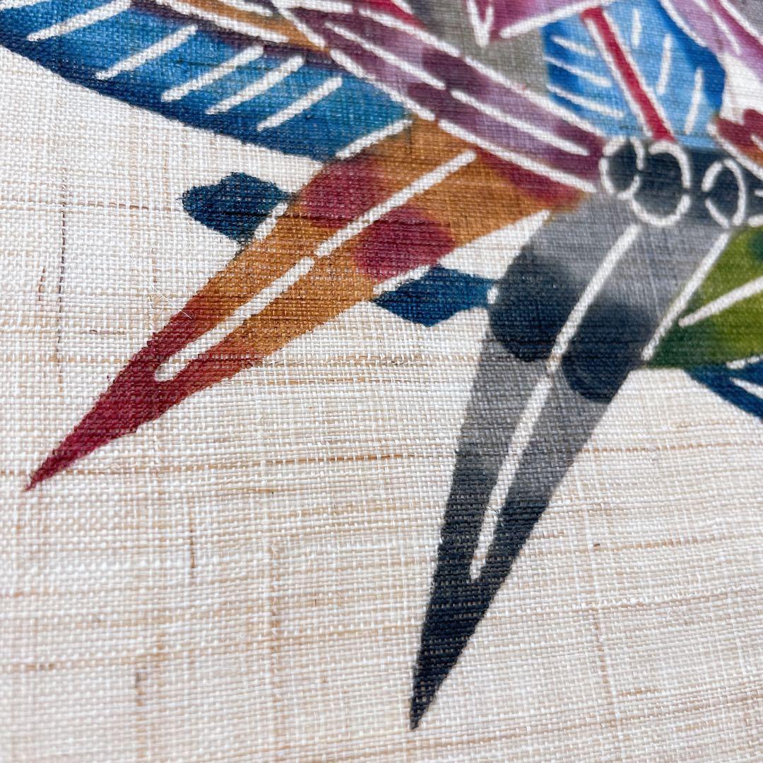 琉球紅型 びんがた 掛軸 玉那覇有公 海老 松竹梅 染物 沖縄 壁掛け