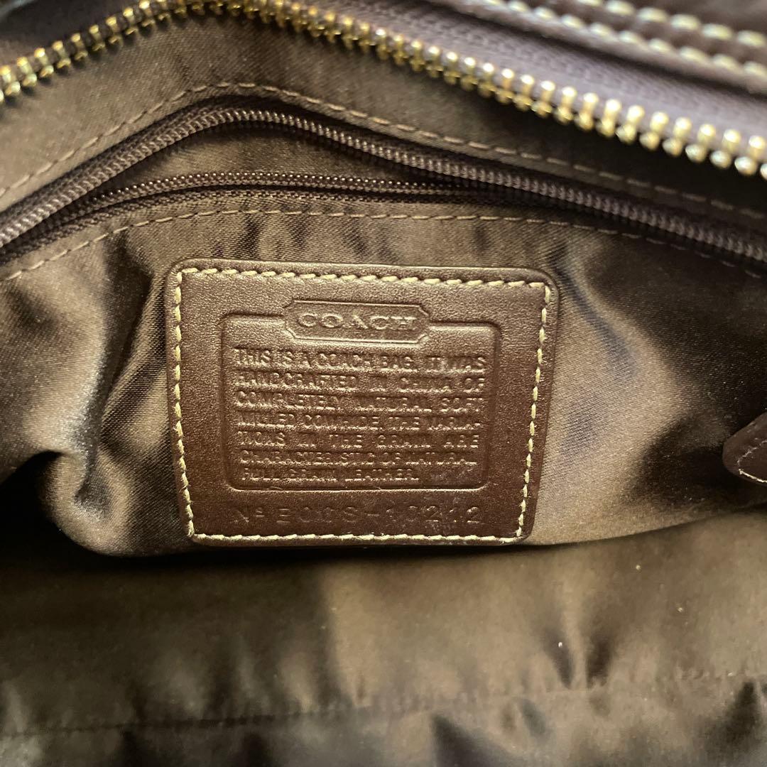 COACH ダークブラウン ハンドバッグ