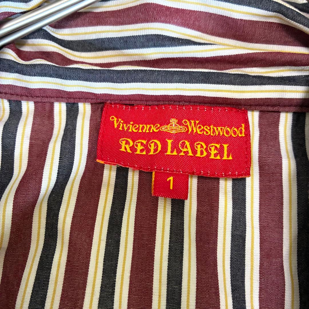 ヴィヴィアンウエストウッド ストライプ オーブ ビッグリボン リボンタイ シャツ