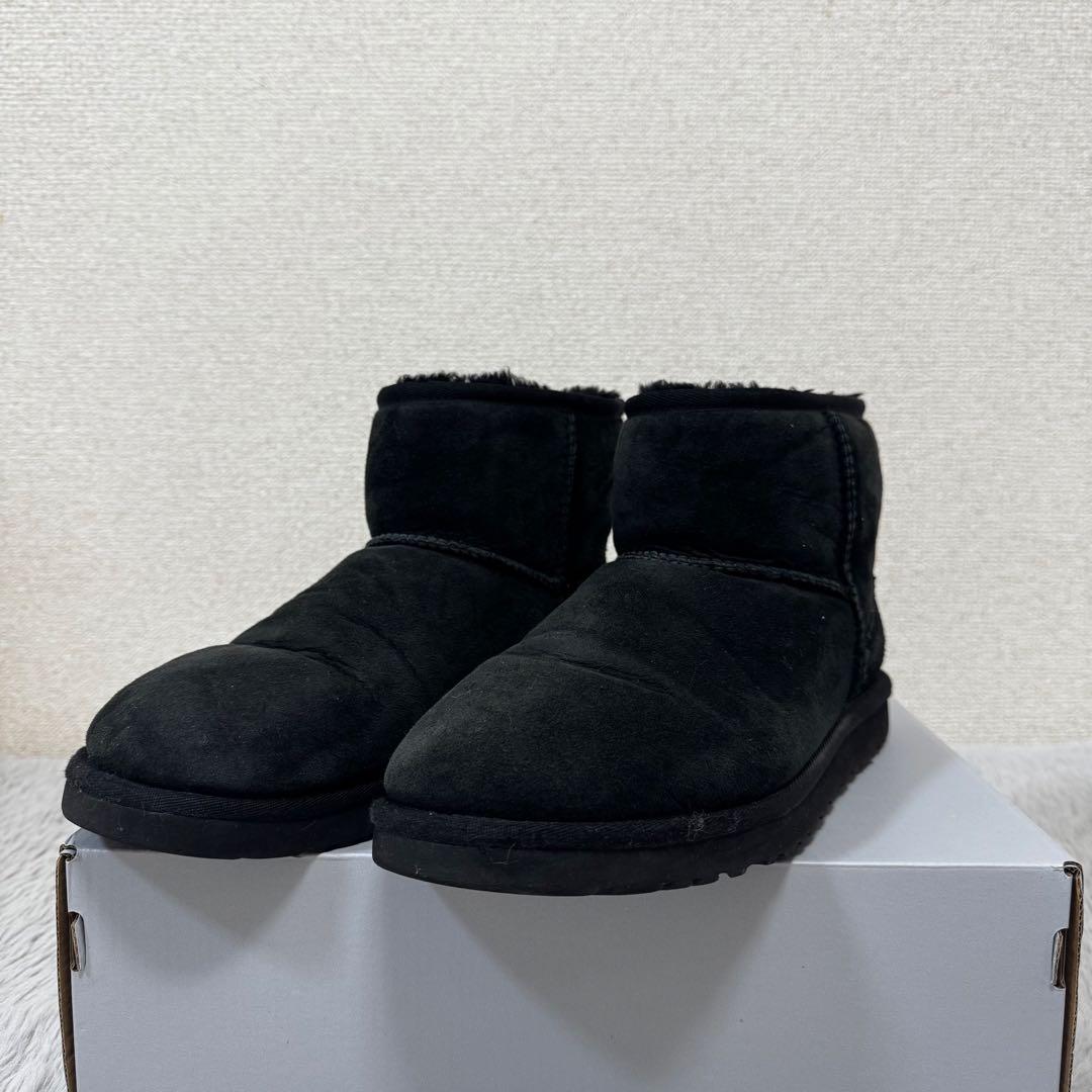 UGG Classic Mini ブラック ムートンブーツ 26cm