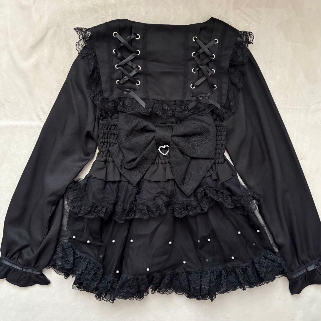 地雷 マーズ セーラーブラウス 十字架リボン ノエミー スカパン セットアップ