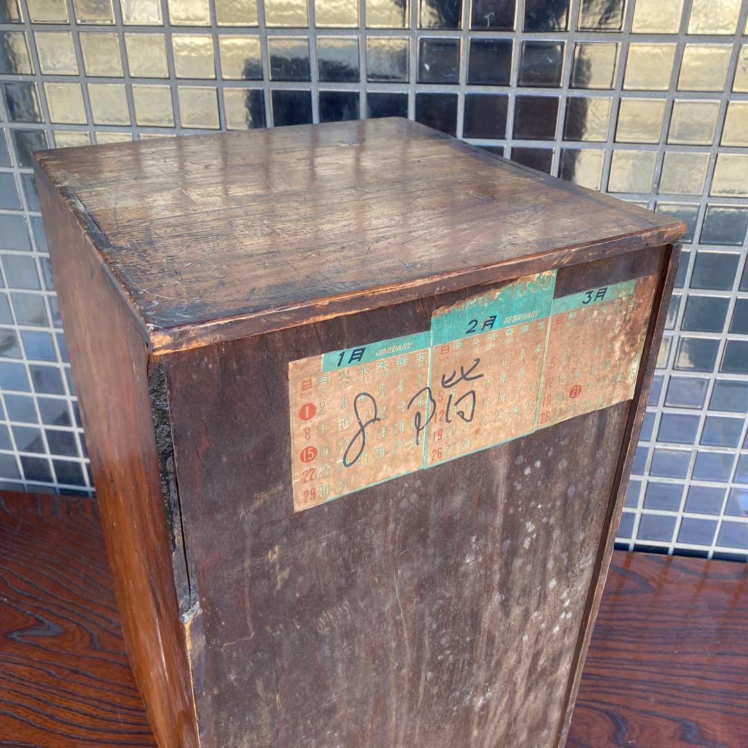 昭和中期 六段小引き出し 骨董品 古道具 古民家 時代物 インテリア