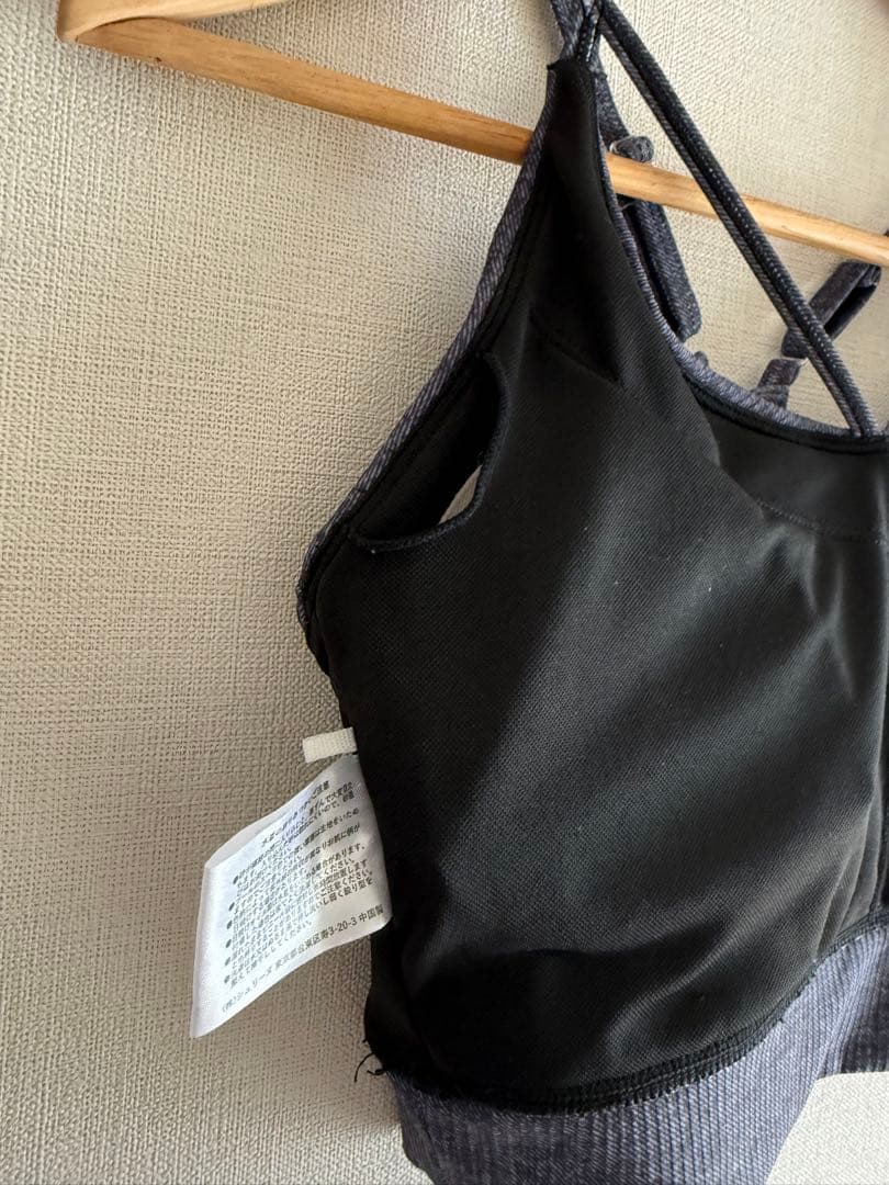 GYDA 水着 フィットネス トップス レギンス ヨガウェアセット BLK M