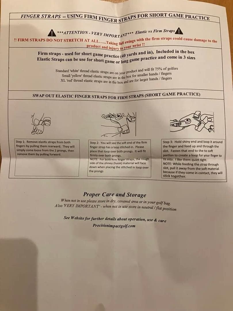 レフティ用　プレシジョンインパクト　ゴルフ練習器具