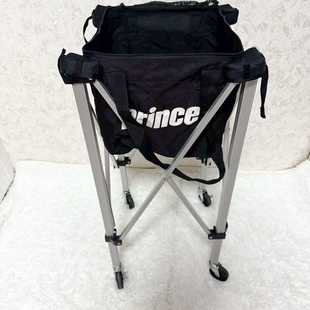 テニスボールバスケット　プリンス　キャスター付き　ケース付き