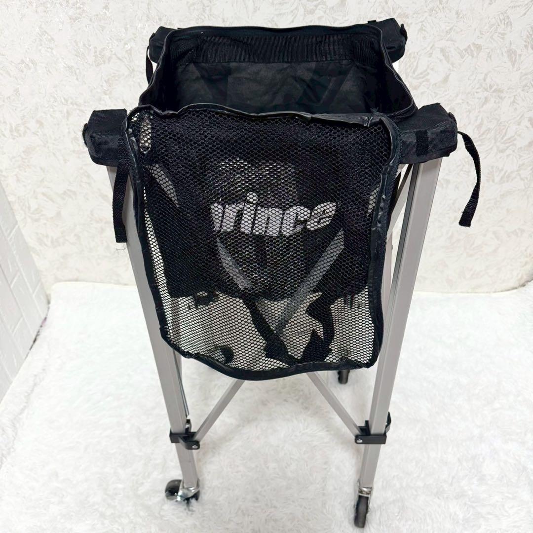 テニスボールバスケット　プリンス　キャスター付き　ケース付き