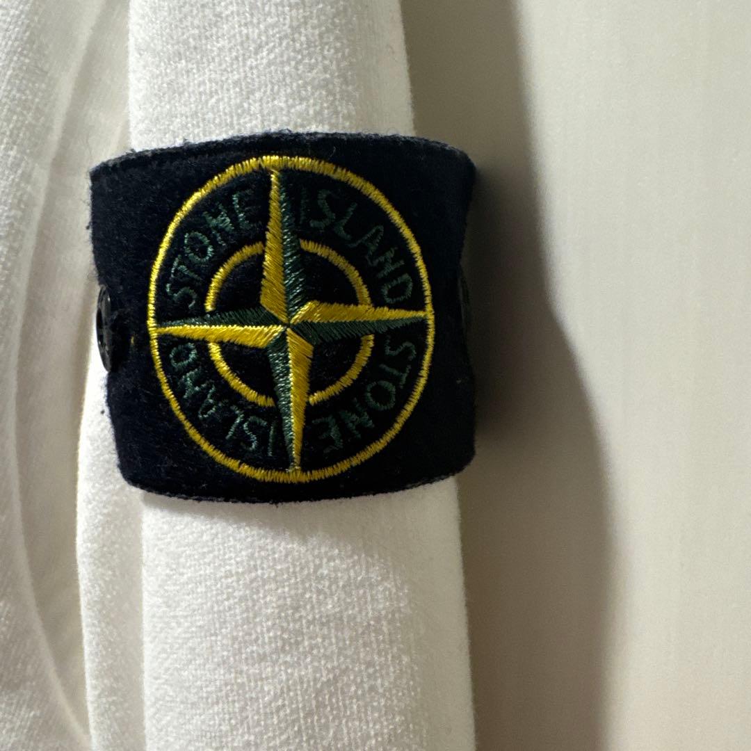 STONE  ホワイト クルーネック トレーナー