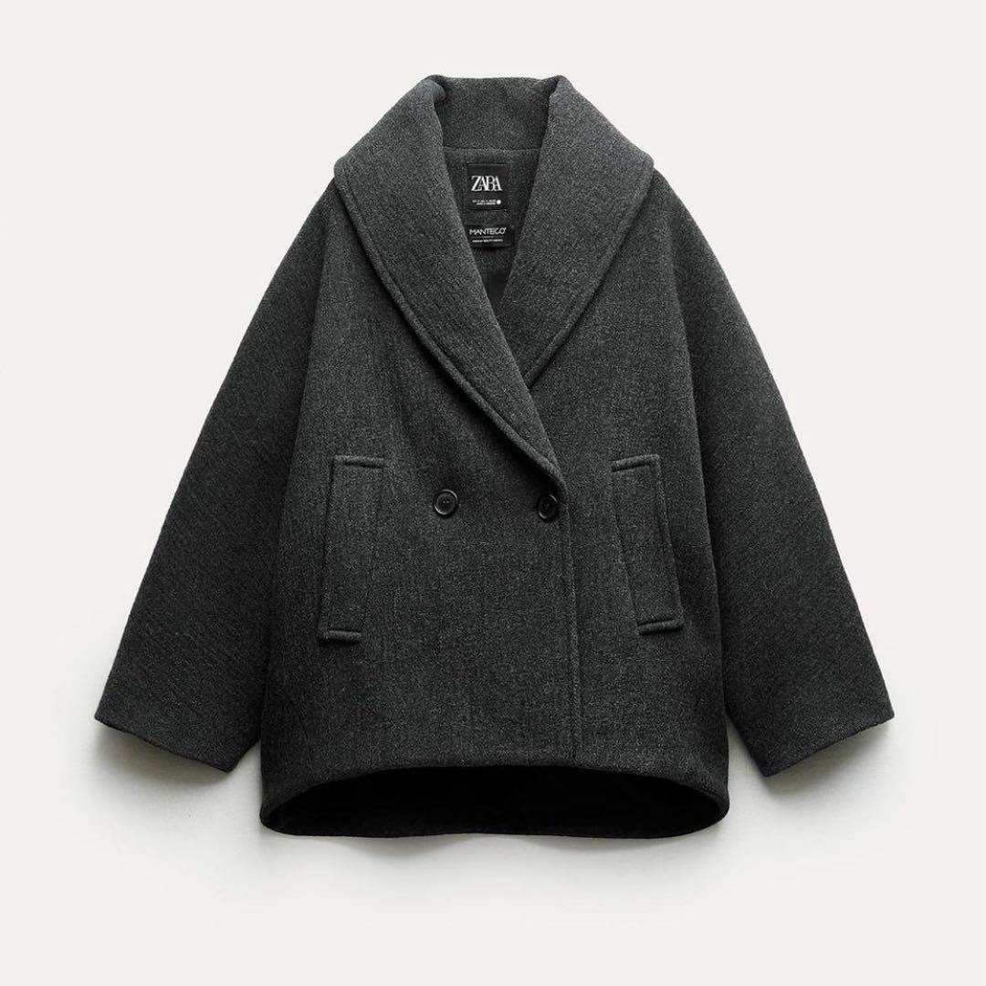 【タグ付き新品】 ZARA マンテコ オーバーサイズ ウールコート