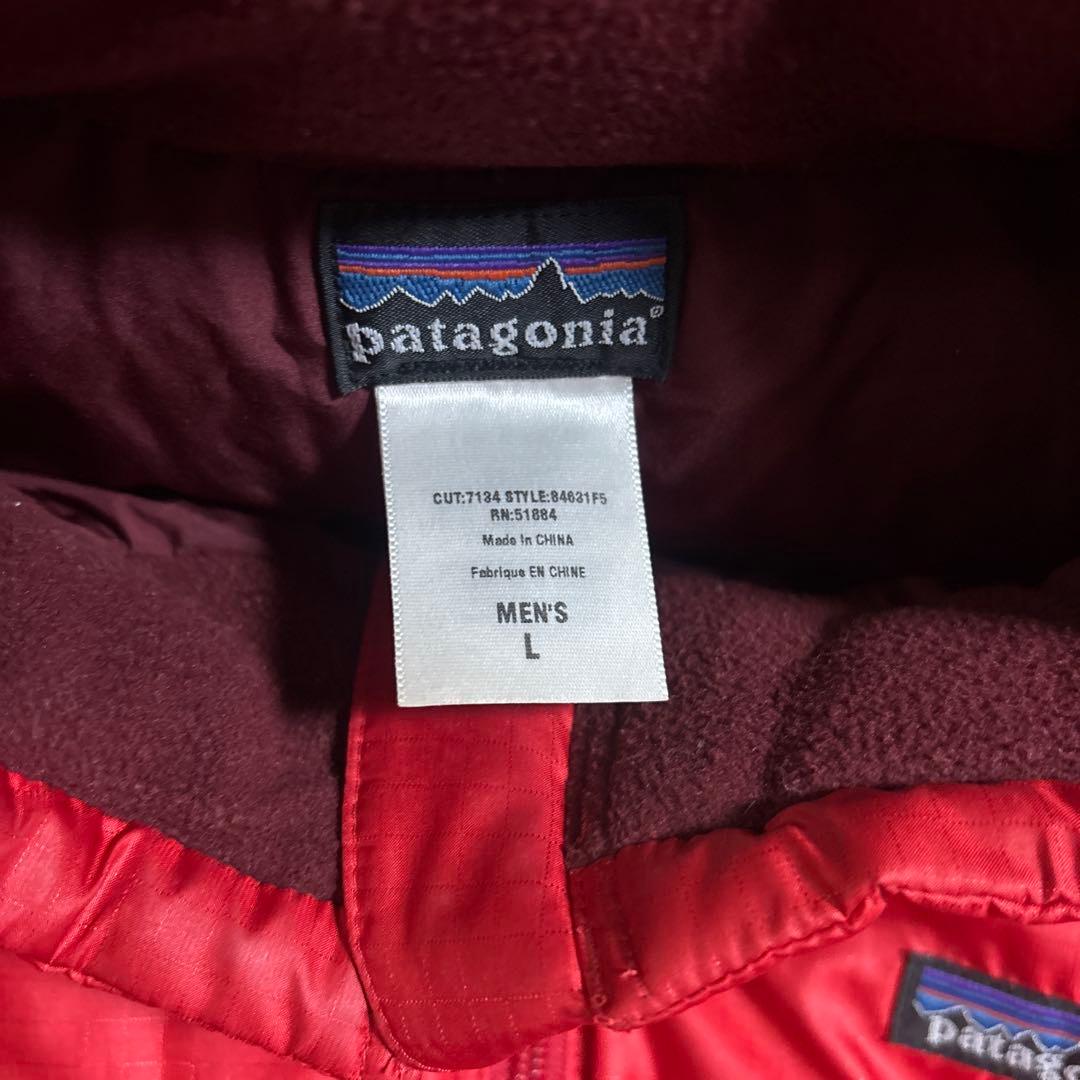 パタゴニア メンズ L レッド ダウンベスト