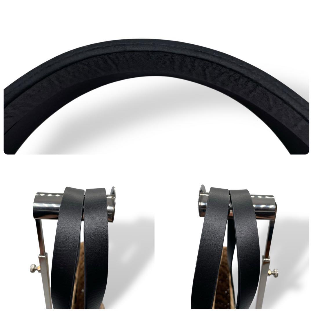 美品 agnes b. アニエスベー☆ロゴ刺繍 かごバッグ トート