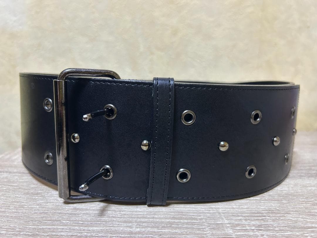 alice auaa アリスアウアア　レア　ベルト（幅約8㎝）ゴシック