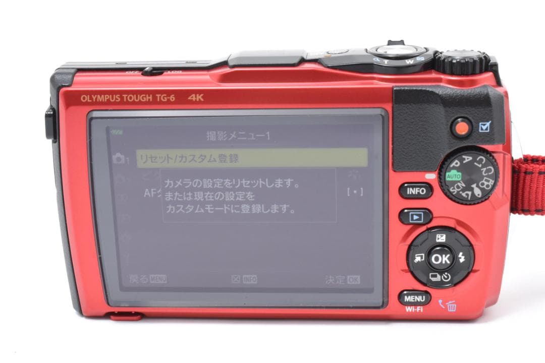 美品 OLYMPUS TOUGH TG-6 4K レッド デジタルカメラ
