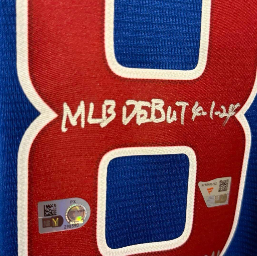 【※専用】今永昇太 直筆サイン ユニ 【MLBデビュー時】日付・成績 刻印複数入