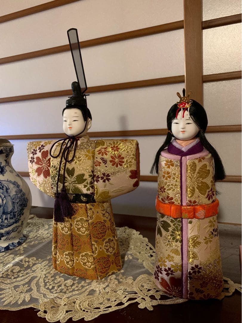 みかんママ•*¨*•.¸雛人形 木目込み雛人形 男雛 女雛 ひな祭り 立雛