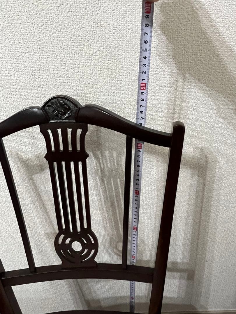 西洋家具 木製椅子 花柄クッション　※1脚での価格①