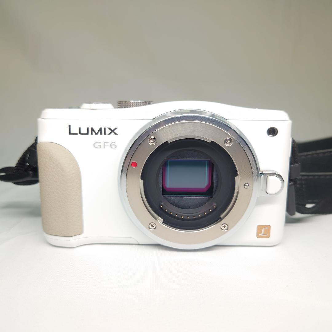 パナソニック LUMIX DMC-GF6 ホワイト 一眼レフカメラ 動作確認済み