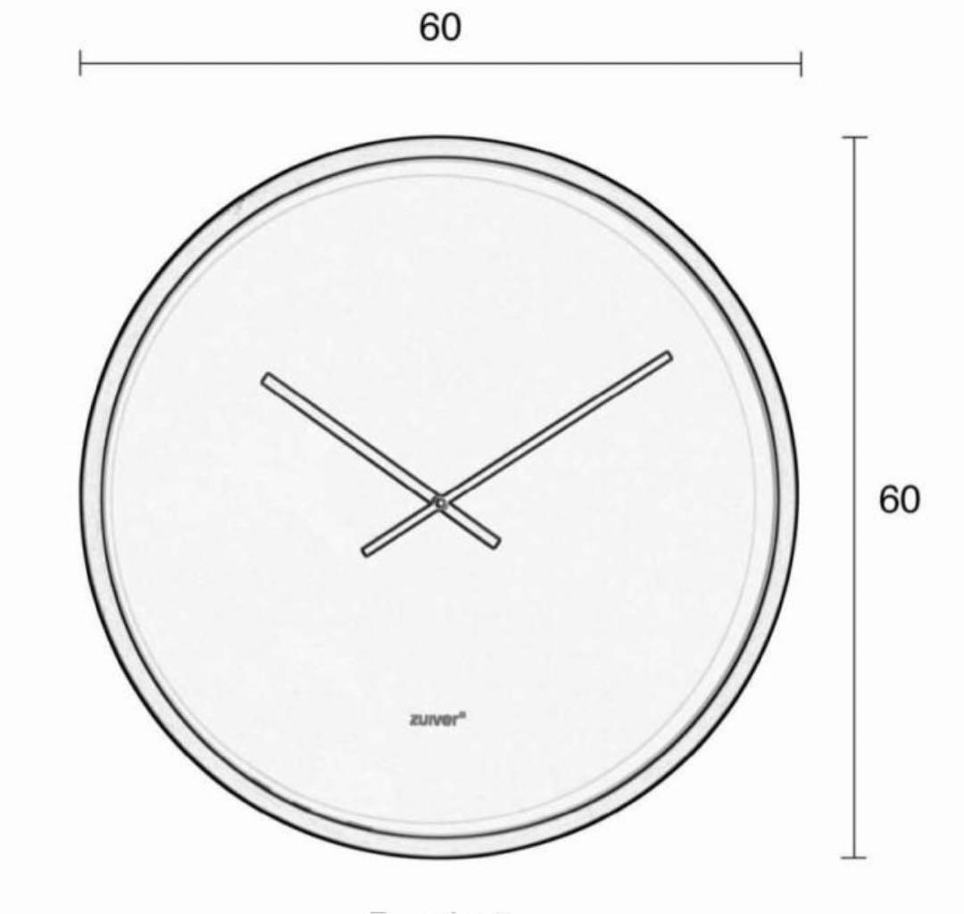 【美品】zuiver ザイファー 壁掛け時計　約60cm × 60cm