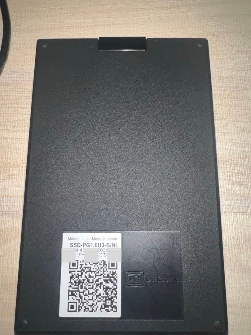 BUFFALO 外付けSSD SSO-PG1U03-BNL