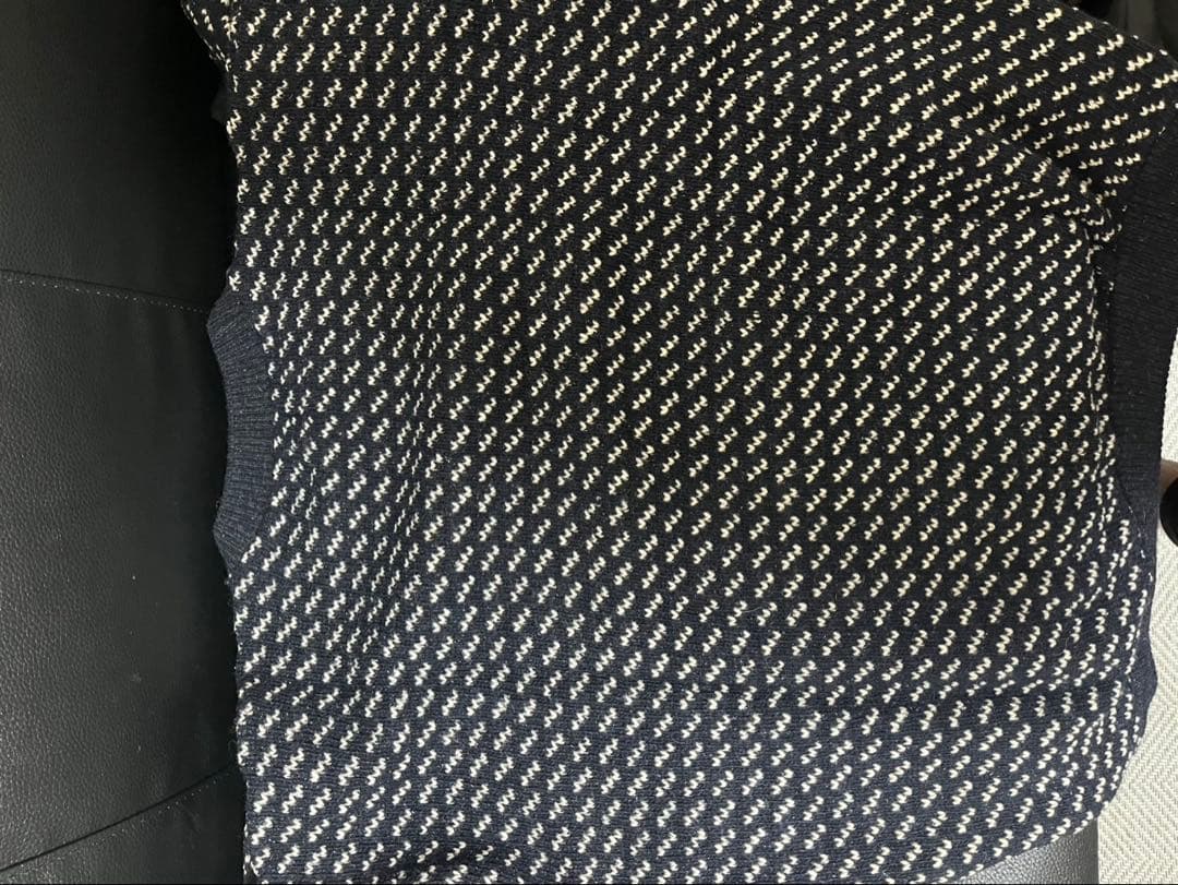 LL bean メンズニット黒と白　XLサイズ