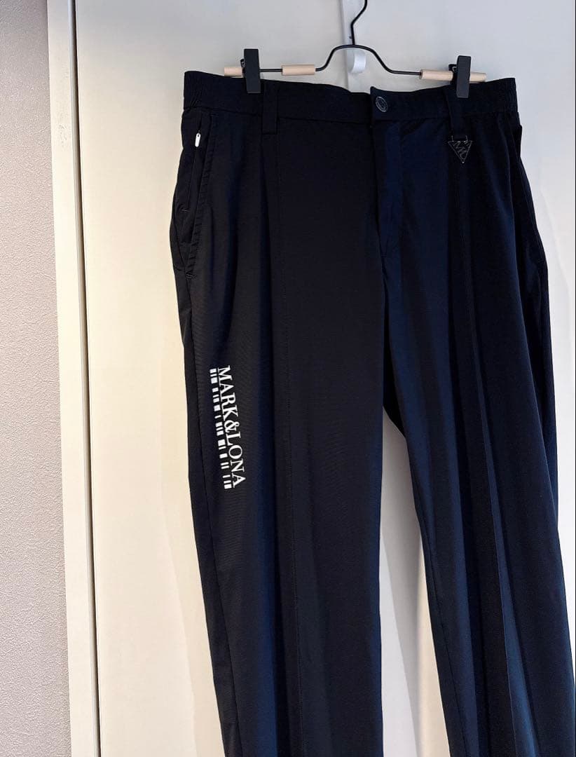 美品 ★ MARK&LONA ボトムス マーク&ロナ ジョガー ジャージー 黒