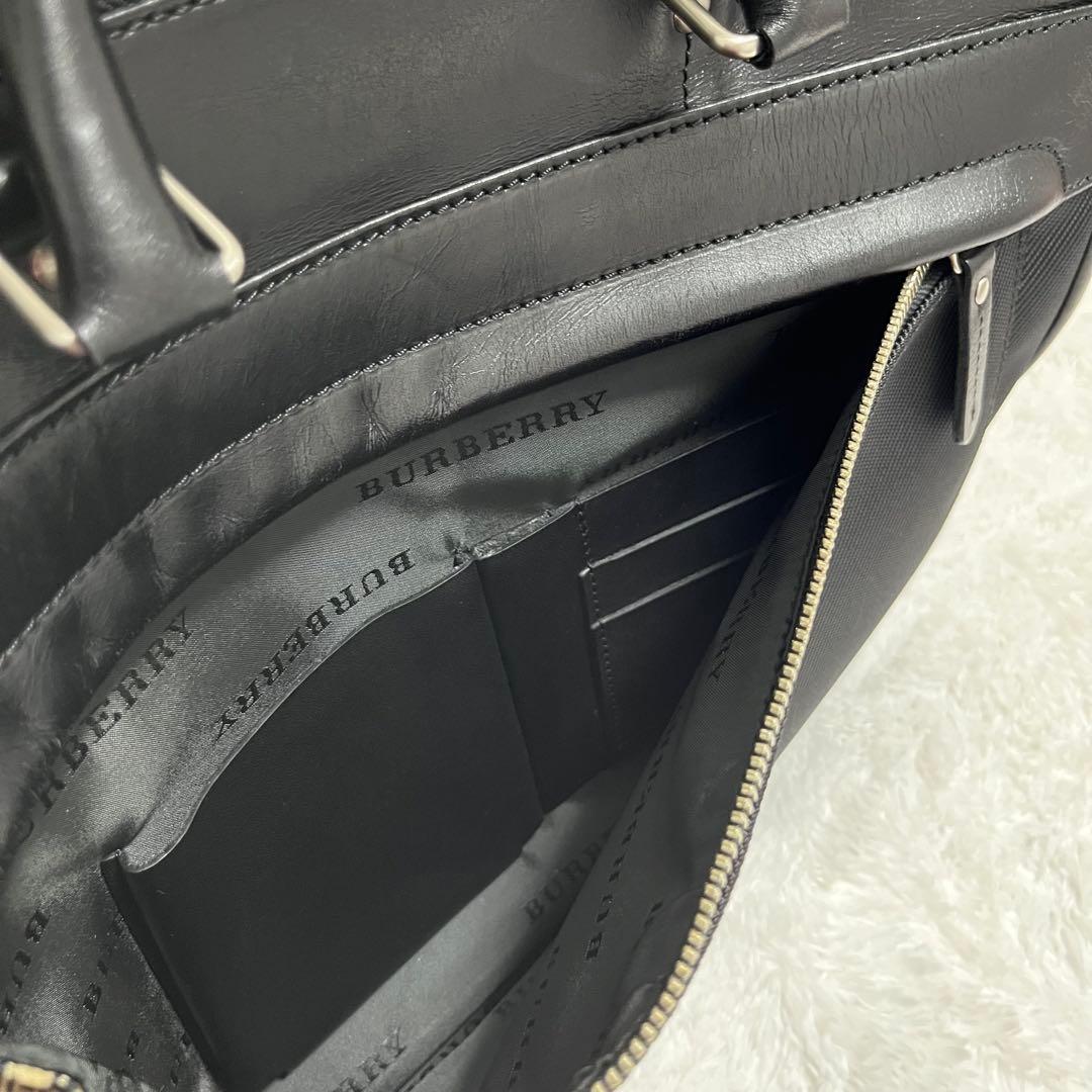 【美品】BURBERRY バーバリー ブリーフケース ビジネス A4 レザー