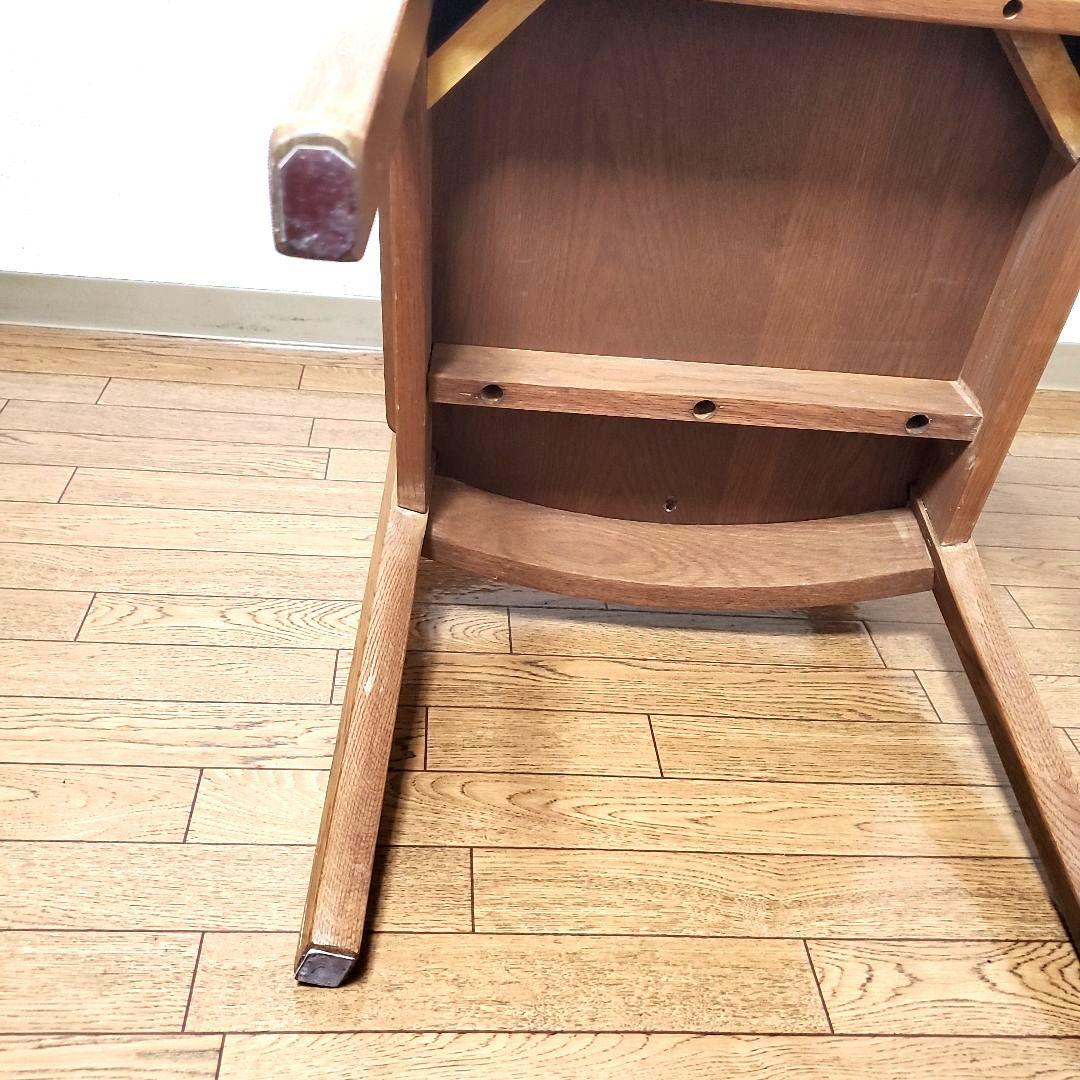 【希少】オーク無垢 ダイニングチェア アンティーク 木製 チェア 椅子