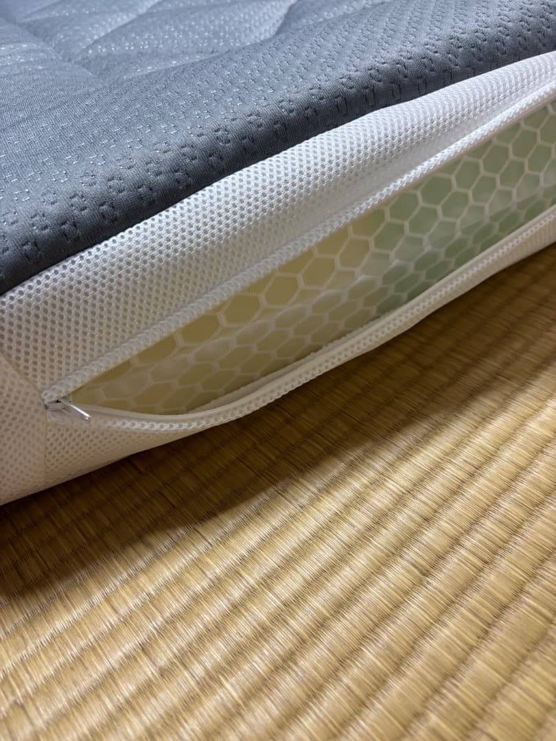 西川 3つ折り 体圧分散マットレス (セミダブル)