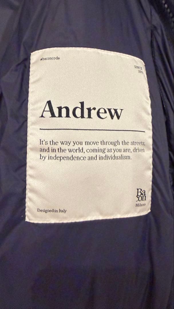 Bacon/メンズ/ダウンジャケット/ネイビー