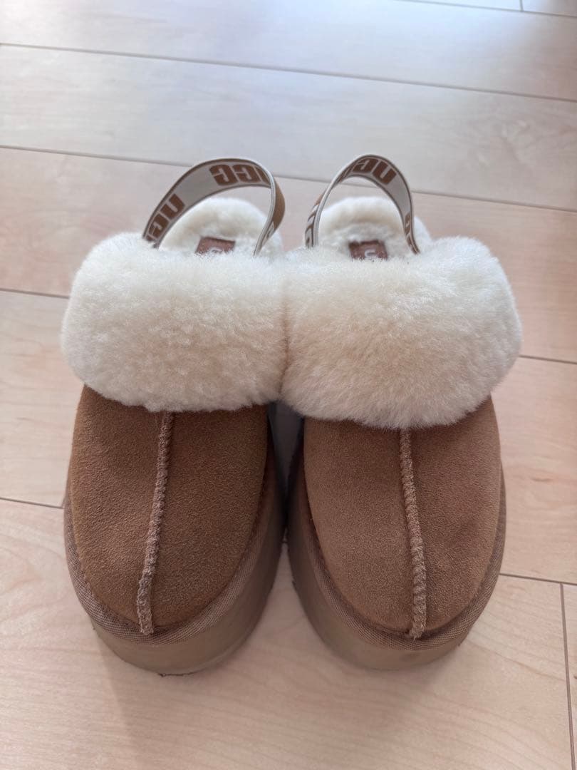 UGG スエードファースリッポン ブラウン