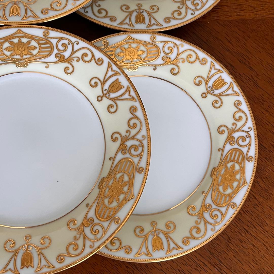 【希少品】オールドノリタケ ★クリスマスボール★手描きパン・ケーキ皿　6枚