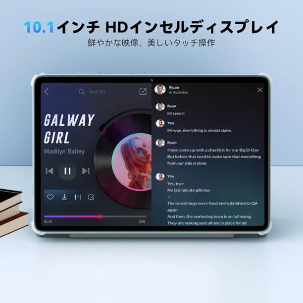 Android 15 タブレット10インチ 大画面 ケース付 コアCPU
