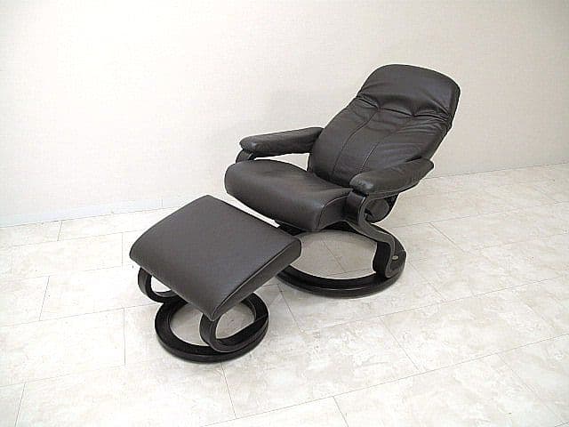 【展示品】ヒモラ「ゼロストレス」本革パーソナルチェア 　リクライニングチェア