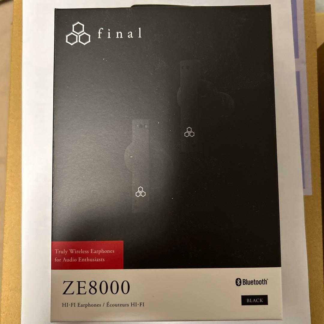 final ZE8000 ブラック ワイヤレスイヤホン