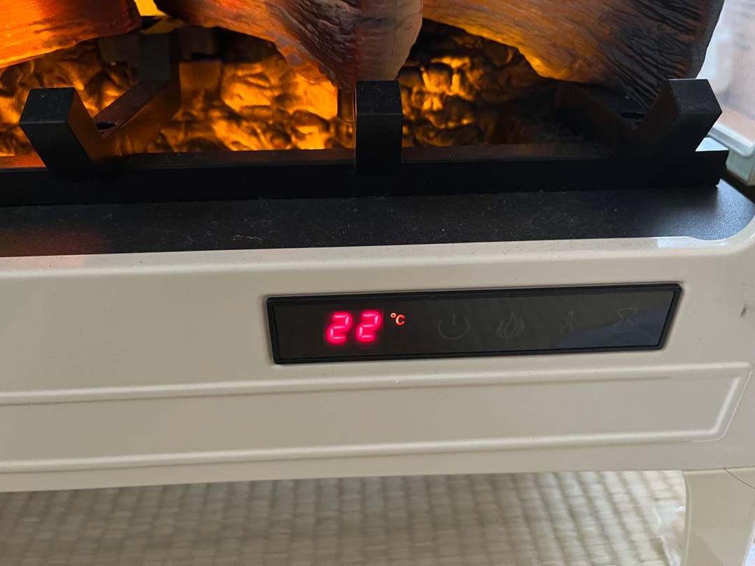 【極美品】QVC 暖炉型ファンヒーター DFI-5010-04 リモコン付き