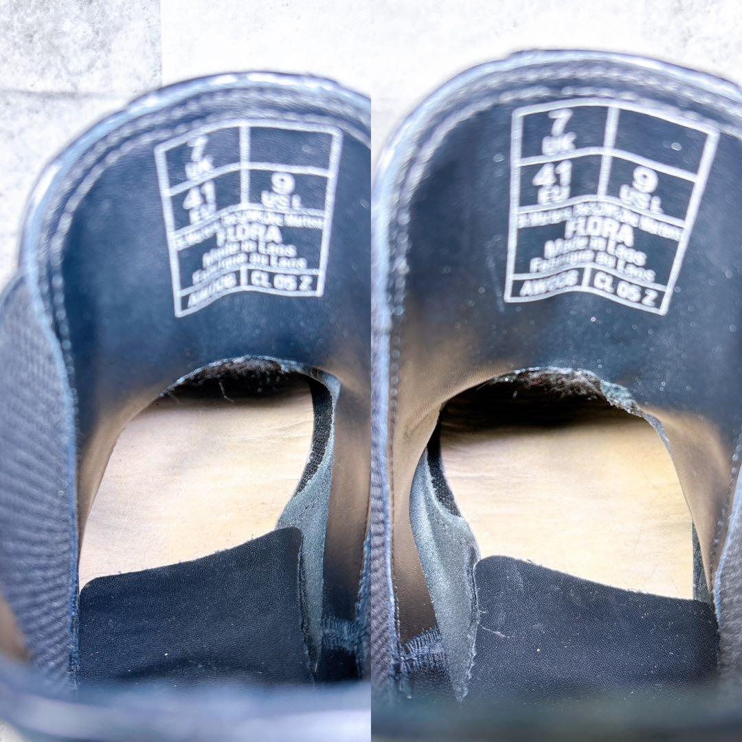 美品 Dr. Martens FLORA サイドゴアブーツ 26 レザー 黒