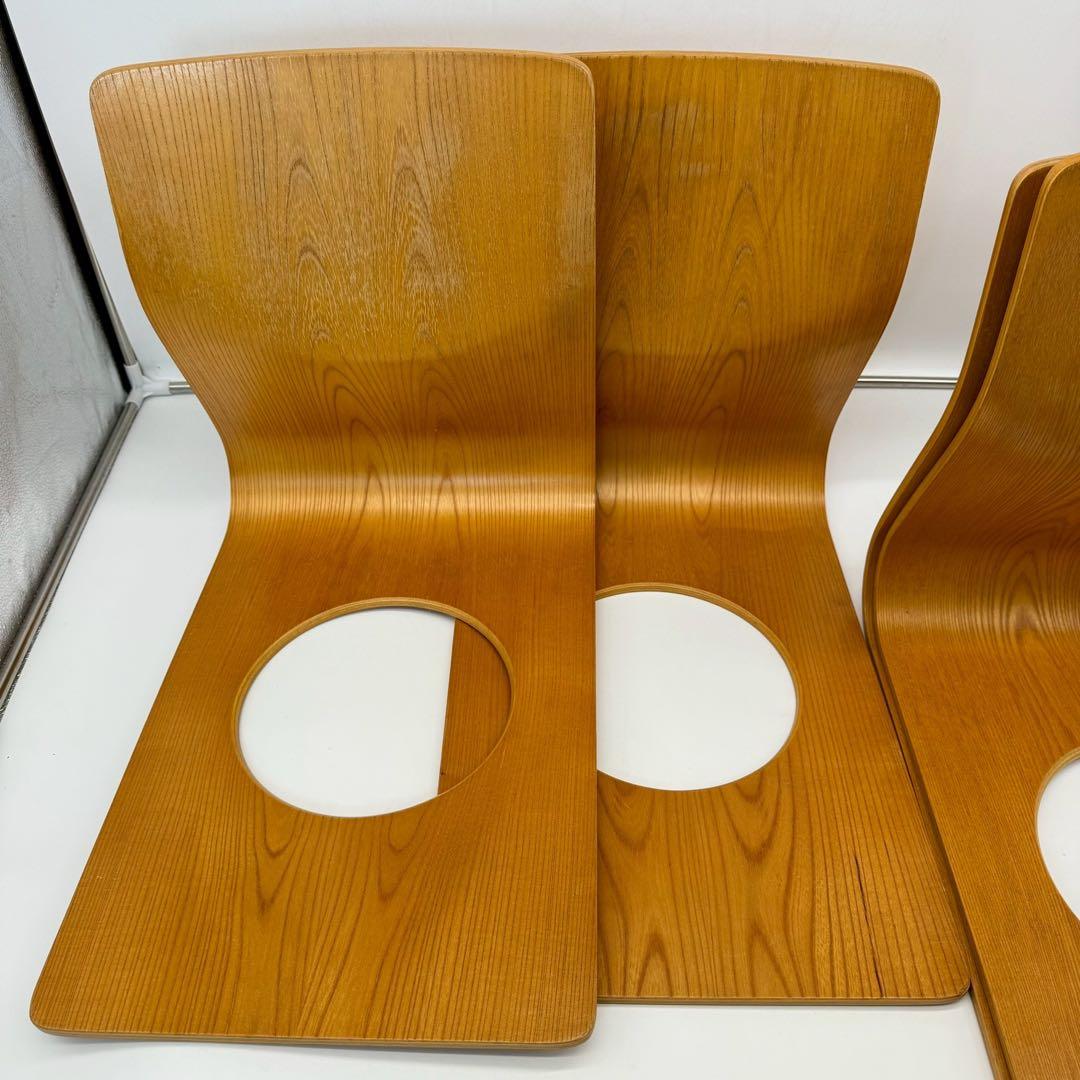 天童木工 座椅子 4脚セット　Tendo 木製　曲げ木