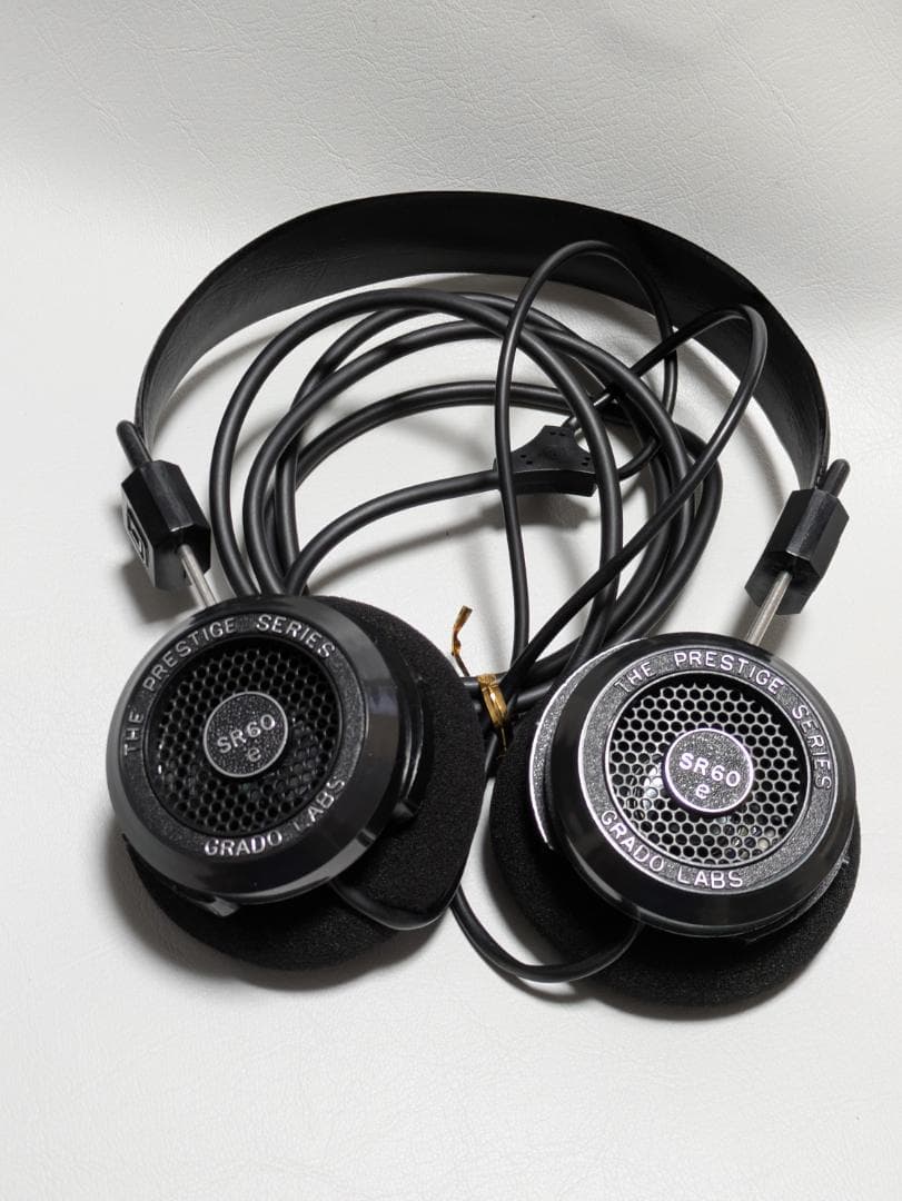 GRADO SR60E 開放型ヘッドホン(有線)、元箱付き、動作確認済