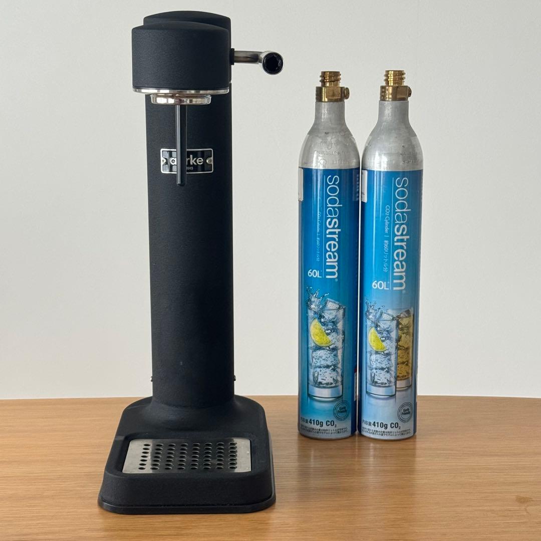 あき　aarke Carbonator3 マットブラック ガラスボトル