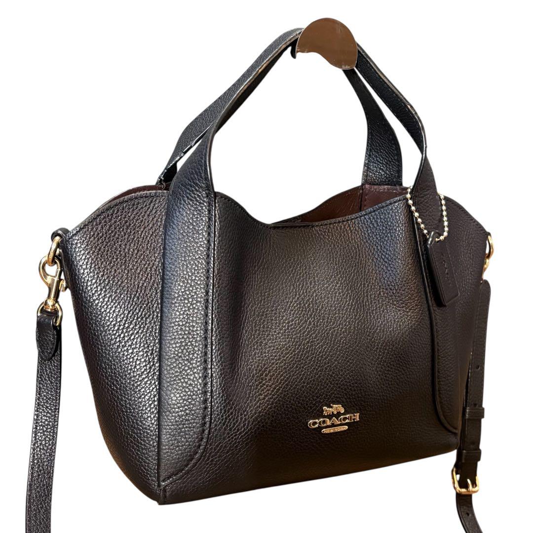 ✳︎美品✳︎コーチ ショルダーバッグ 2way ハドリー ホーボー シボ革 ブラック